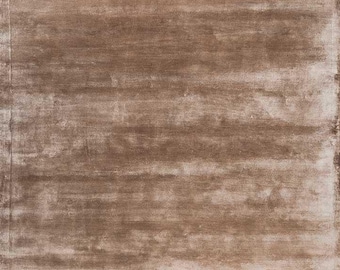 Handloom Viscose Area Rug, Soft Shiny Carpet, Custom Size