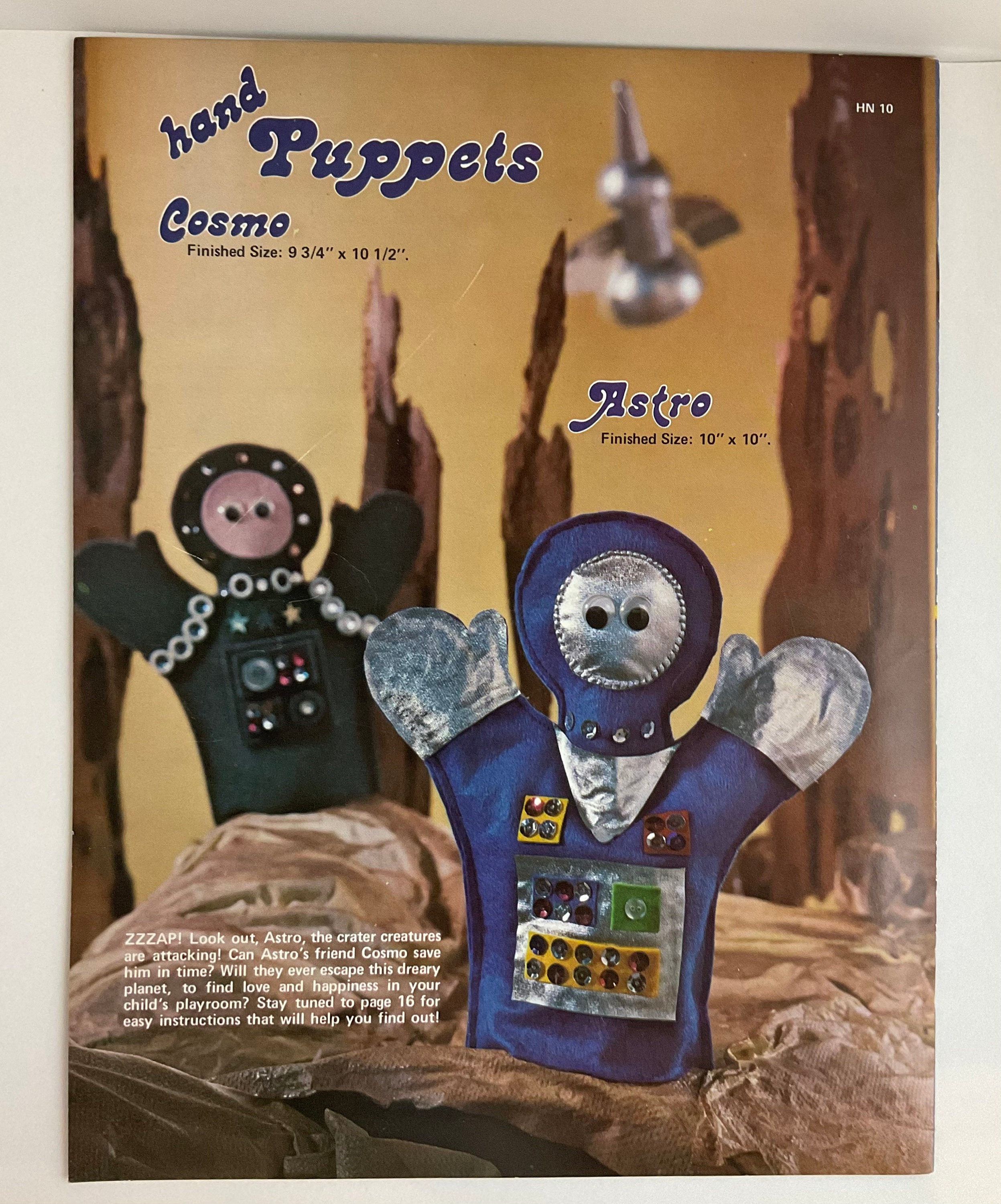 Vintage Hand Puppets Patterns & Tutorial Booklet, 21 Original Designs ...