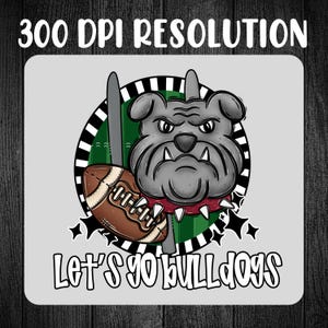 Bulldogs Mascot PNG: Preppy School Spirit Digital Design