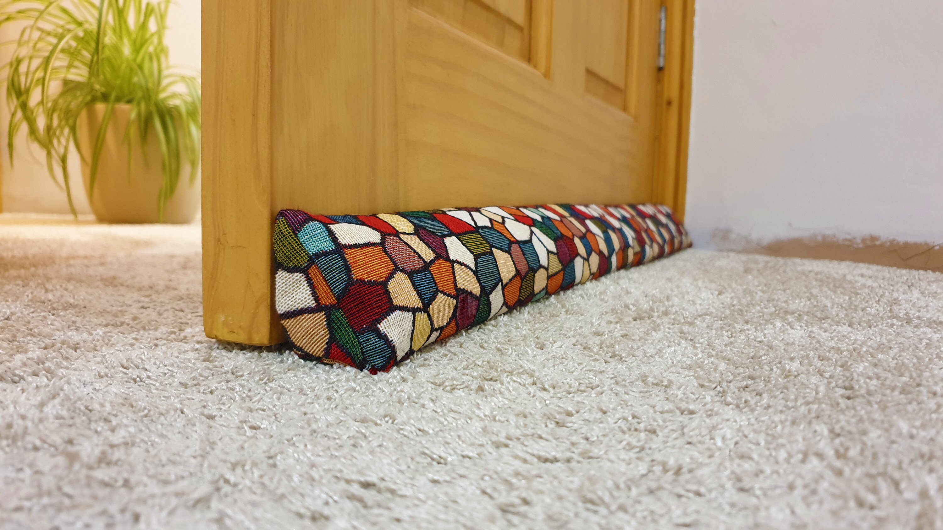 Bug Blocker Triangular Gaudi Tapestry Heavy, Hookable Custom Lengths UK Insect Stopper