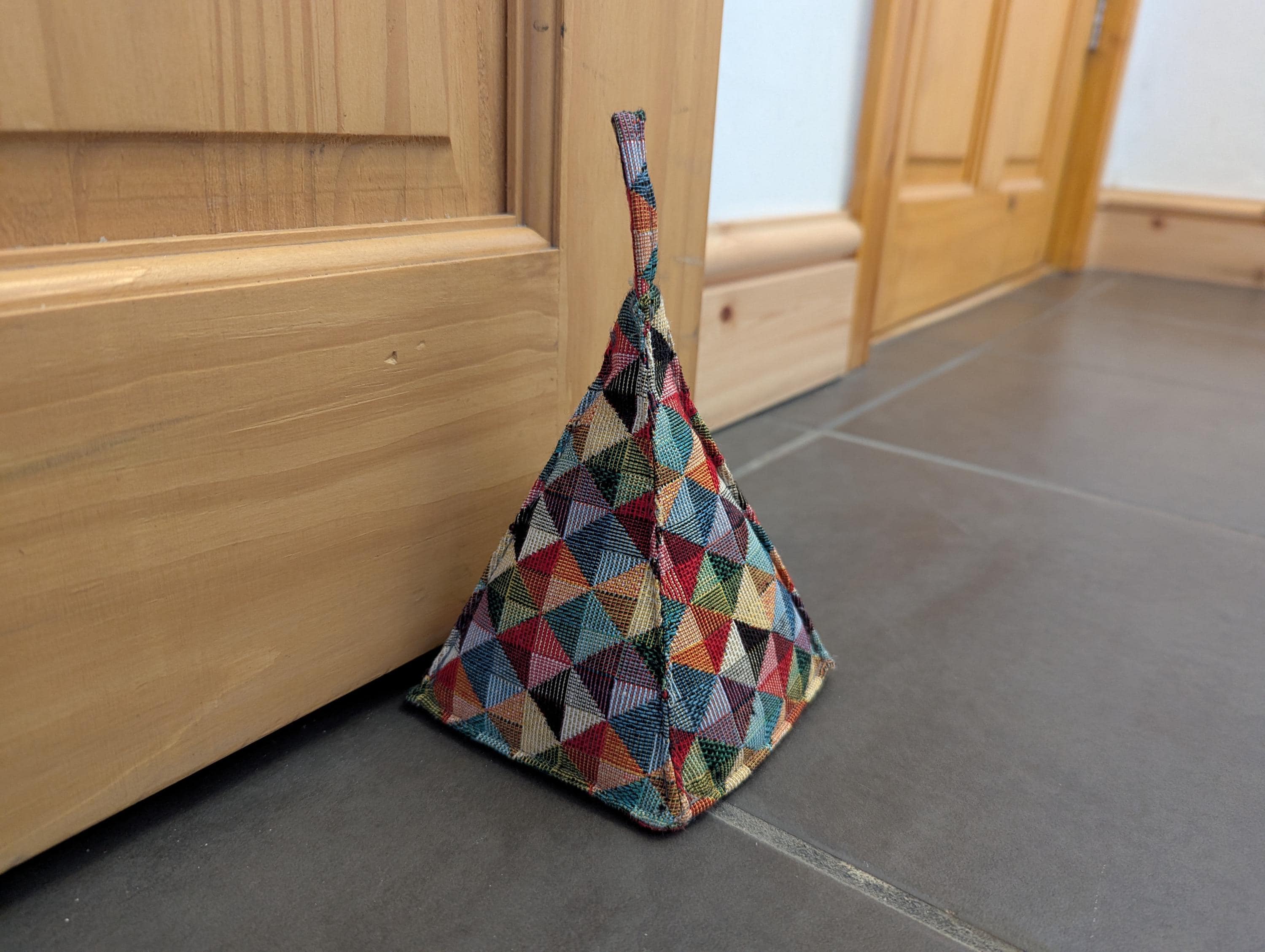cold outside bean bag door stop
