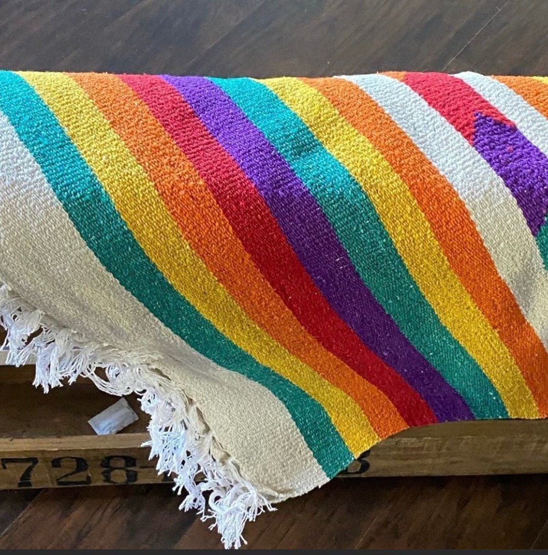 Couverture Southwest Saddle Blanket Par Harvest Moon – Motif Multicolore – Format Travel