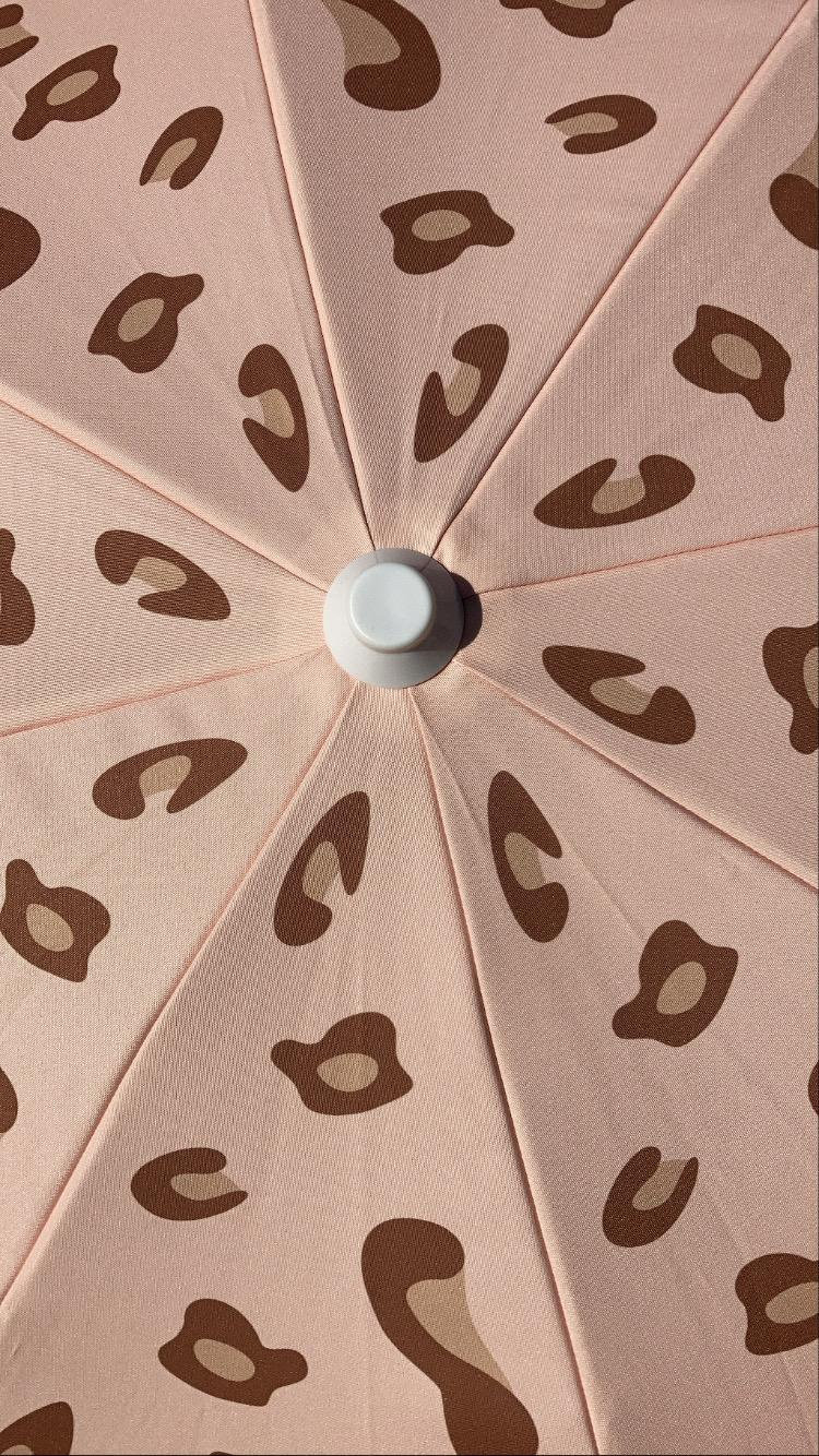 Boho Parasol Umbrella Wonky Leopard Animal Print Sun Garden Parasol