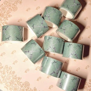 Espadas de batalla - Cinta washi // Cinta washi histórica // Cinta para manualidades // Cinta para amigos por correspondencia