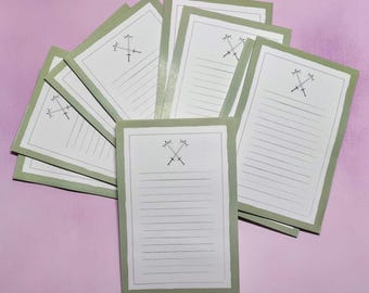 Battle Swords Notepad, Memo Pad, ToDo List, Sword Stationary, Reminder, Grocery List, Digital Design, Bck To School, Office