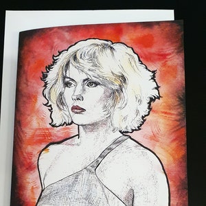 Debbie Harry of Blondie greeting card | Birthday Card | Blondie Gift | Debbie Harry Gift | Rock Icon | Cards