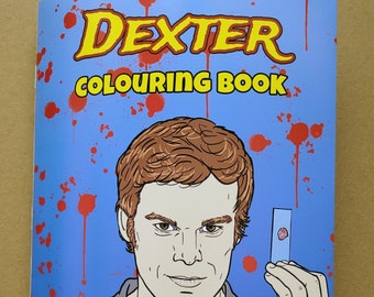 Dexter Colouring Book, adult colouring book, gift for Dexter series fan, activity book, birthday gift, Christmas gift, Dexter Morgan