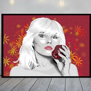 Debbie Harry Blondie retro art print unframed, Blondie Poster, Blondie Wall Art, Debbie Harry pop art poster, Punk rock poster, art print