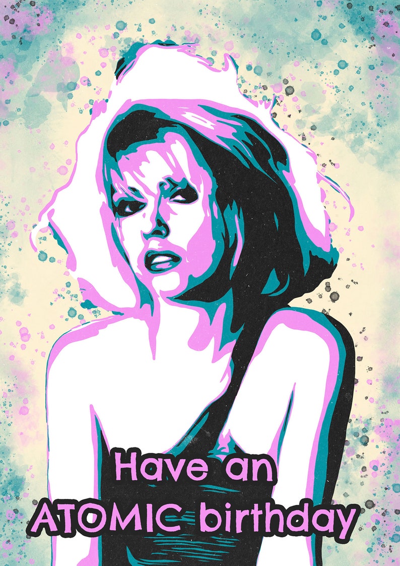Debbie Harry Birthday Card Blondie Greetings Card Debbie - Etsy