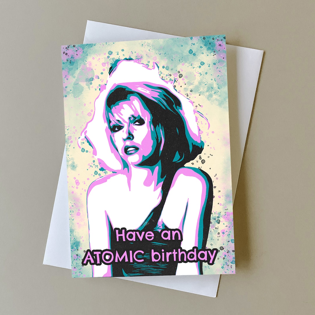 Debbie Harry Birthday Card, Blondie Greetings Card, Debbie Harry Fan