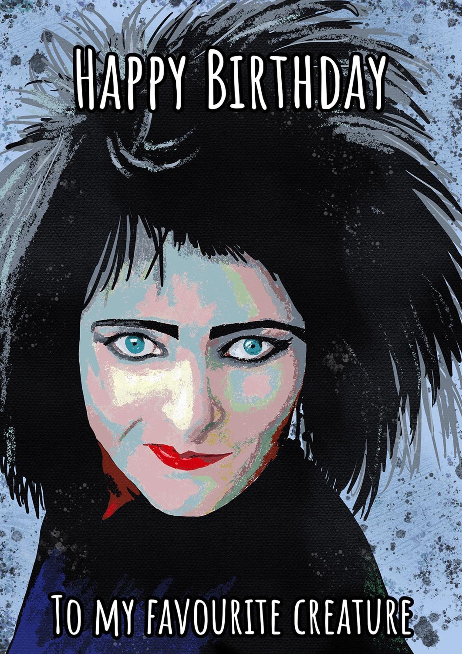 Siouxsie Sioux Birthday Card Greeting Card for Goth Music - Etsy