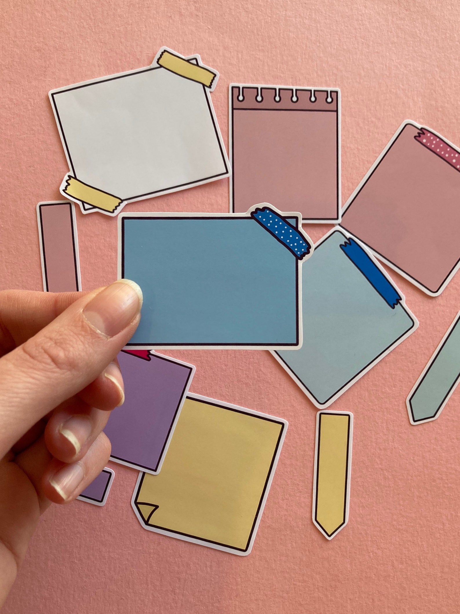 Sticky Note Stickers Bullet Journal Stickers Planner Etsy