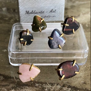 GOLF Marker with GEM stone - different kinds of natural stones, special gift for golfers and golf lovers, hand made, unique, also as EARRING