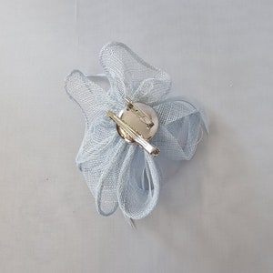 New Pale Blue,Baby Blue Small size Fascinator with clip For wedding day ,Womens Day image 5