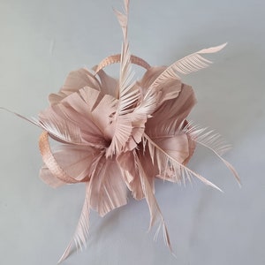 New Blush Pink Colour Small size Fascinator with clip For wedding day ,Women’s Day