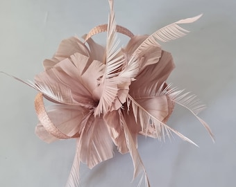 New Blush Pink Colour Small size Fascinator with clip For wedding day ,Women’s Day