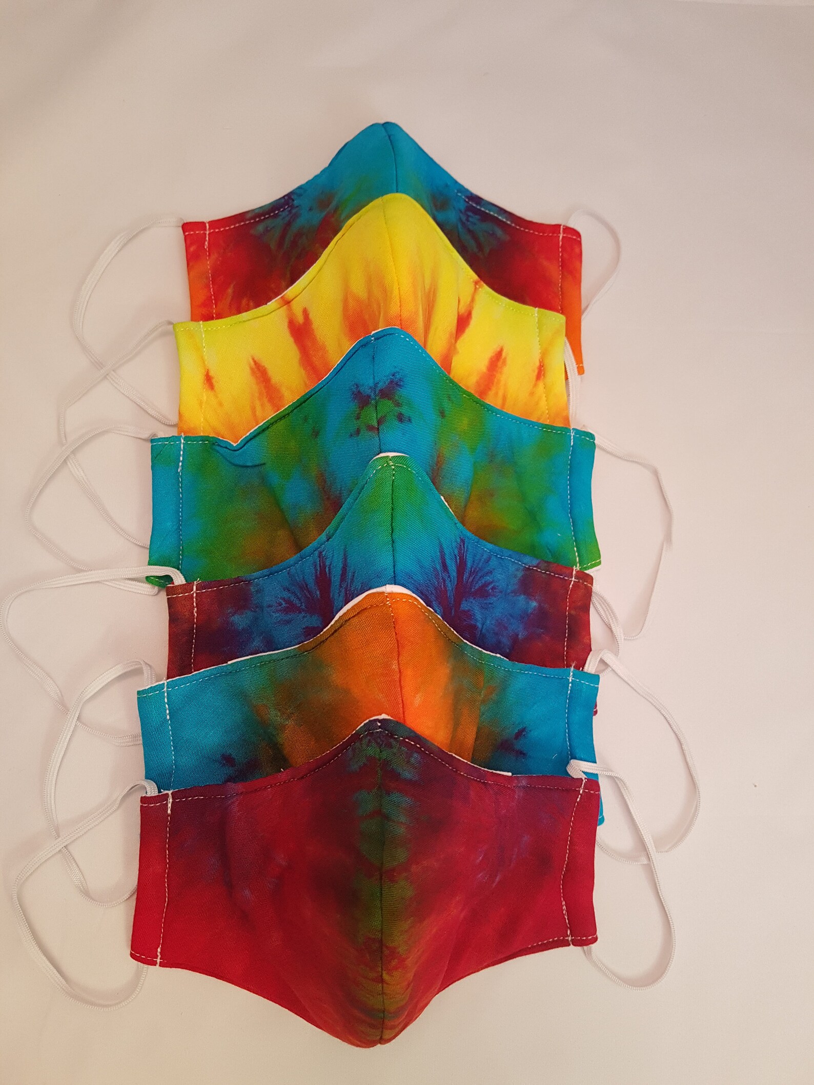 TieDye Multi Color Face Mask Lavable Pretty Face Masks For Etsy