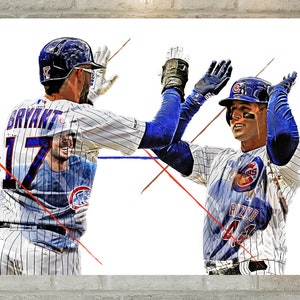 Anthony Rizzo Beautiful Handcrafted 3D Baseball Card of the 