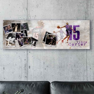 Vince Carter Canvas Print - Toronto Raptors - Wall Art, Sports Art Print, Kids Decor, Man Cave, Canvas Art, Gift, Basketball Poster