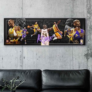Kobe Bryant Canvas Print - Los Angeles Lakers - Wall Art, Sports Art Print, Kids Decor, Man Cave, Canvas Art, Gift, Basketball Poster