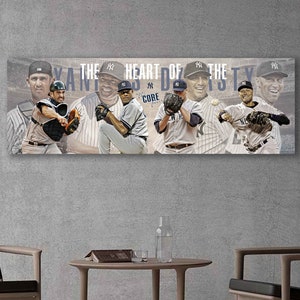 Core Four Canvas Print - New York Yankees - Wall Art, Sports Art Print, Kids Decor, Man Cave, Canvas Art, Gift, Baseball Poster