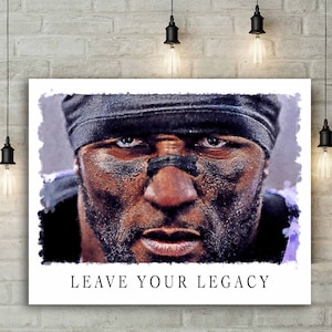 Ray Lewis Canvas Print - Baltimore Ravens - Wall Art, Sports Art Print, Kids Decor, Man Cave, Gift, Football Poster