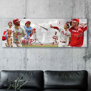 Bryce Harper Canvas Print - Philadelphia Phillies - Wall Art, Sports Art Print, Kids Decor, Man Cave, Canvas Art, Gift, Baseball Poster