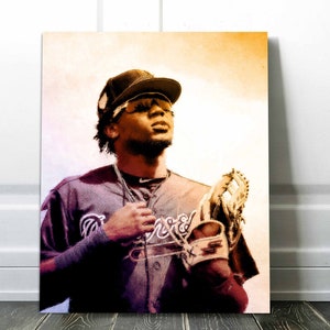 Ronald Acuna Jr Canvas Print - Atlanta Braves - Wall Art, Sports Art Print, Kids Decor, Man Cave, Gift, Baseball Poster