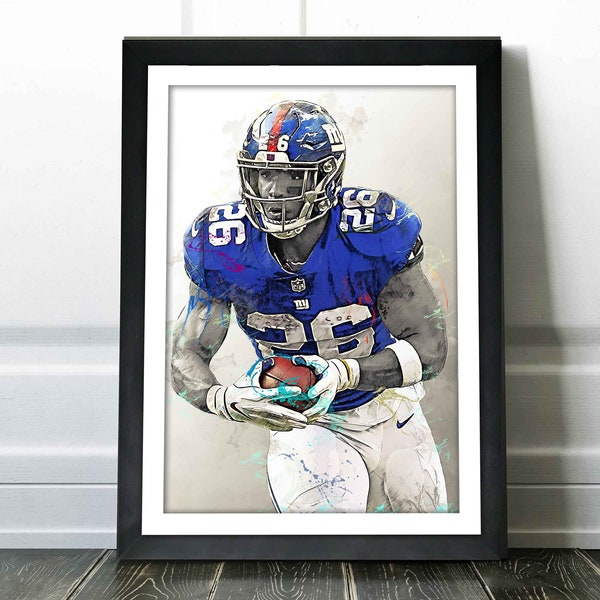 Saquon Barkley Poster Etsy