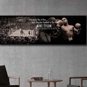 Mike Tyson Canvas Print - Wall Art, Sports Art Print, Kids Decor, Man Cave, Gift, Boxing Poster