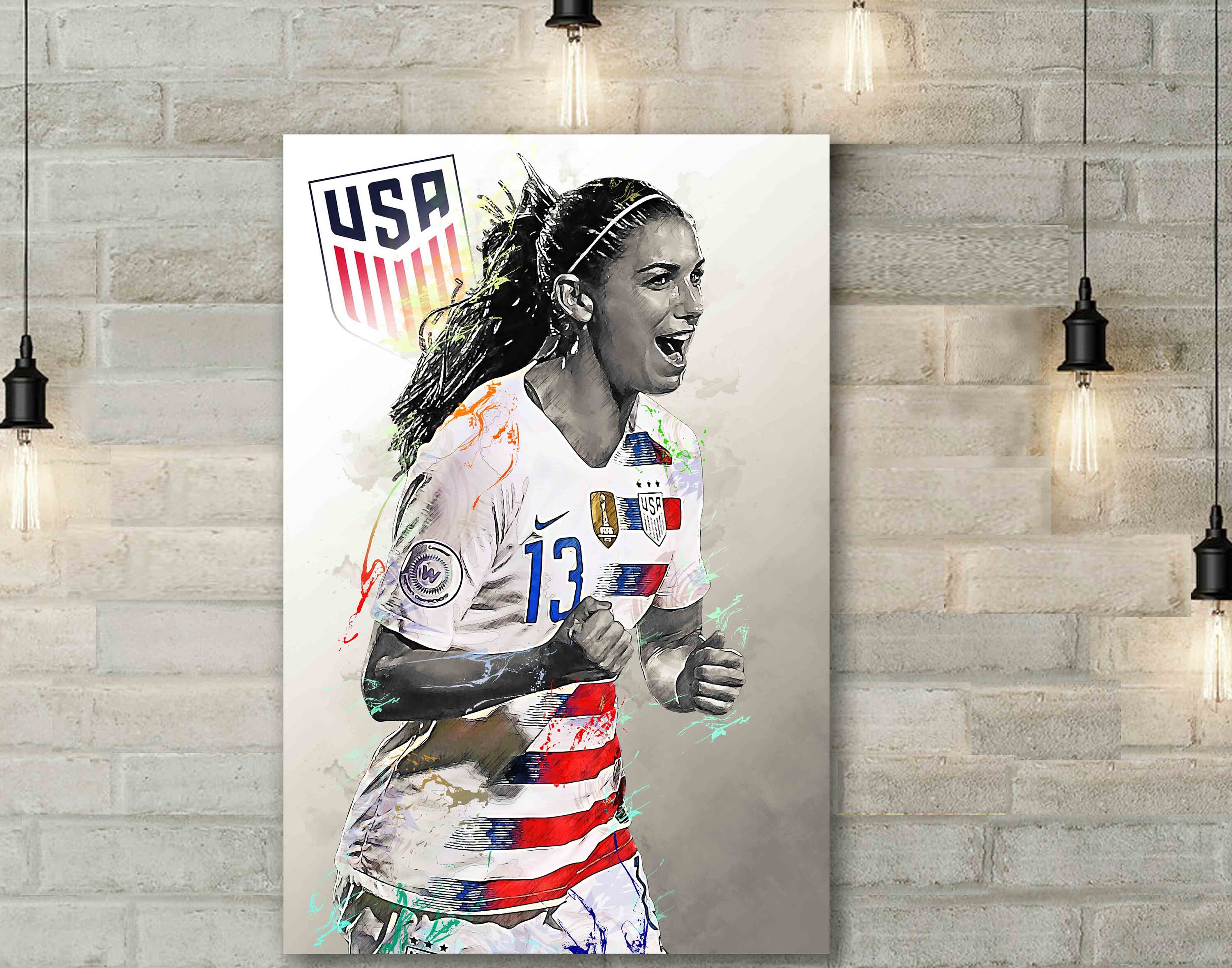 Alex Morgan Poster US Soccer Canvas Print Wall Art | Etsy