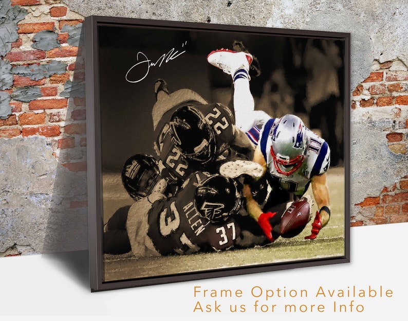 Julian Edelman Canvas Print New England Patriots Wall Art - Etsy