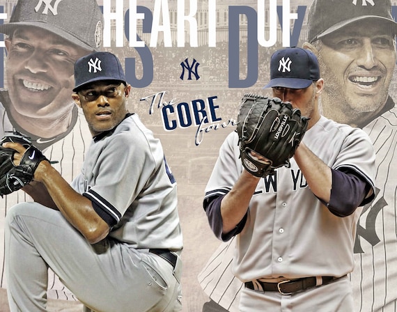 Core Four Canvas Print New York Yankees Wall Art Sports 