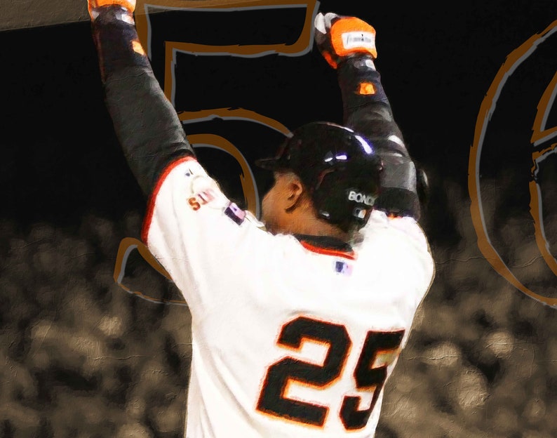 Barry Bonds Canvas Print San Francisco Giants Wall Art - Etsy