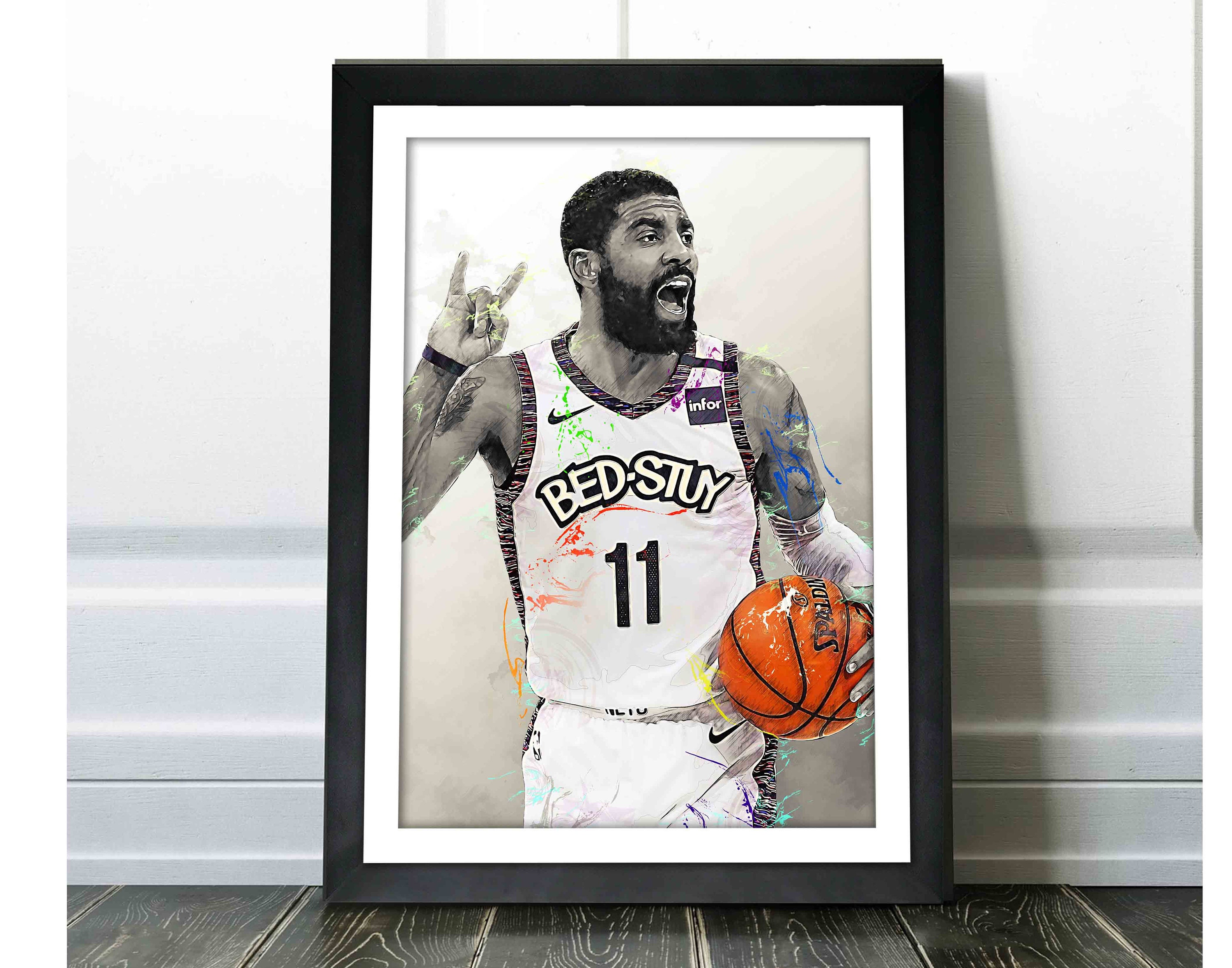 Brooklyn Nets Jersey Custom Canvas Print Wall Art