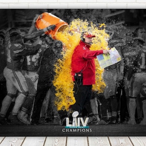 Kansas City Chiefs Canvas Print - Super Bowl Champions - Wall Art, Sports Art Print, Kids Decor, Man Cave, Canvas Art, Gift, Football Poster
