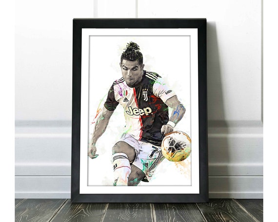 Buy Cristiano Ronaldo Poster Juventus FC Canvas Print, Wall Art, Sports Art  Print, Soccer Poster, Kids Decor, Man Cave, Gift, Football Print Online in  India 