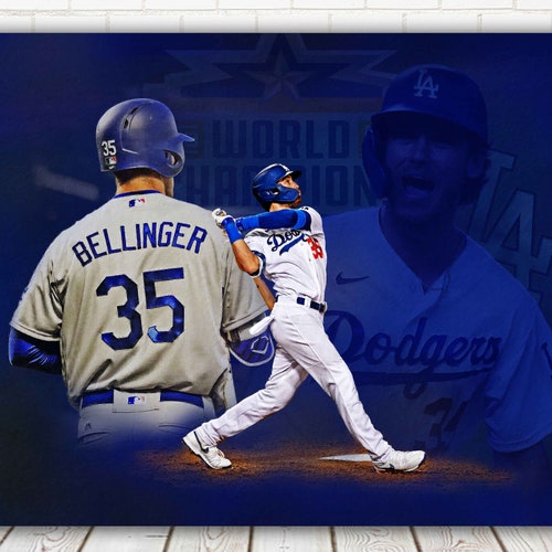 Cody Bellinger Poster Los Angeles Dodgers Canvas Print Etsy
