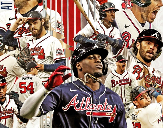 Atlanta Braves World Series Champs Canvas Print Wall Art 