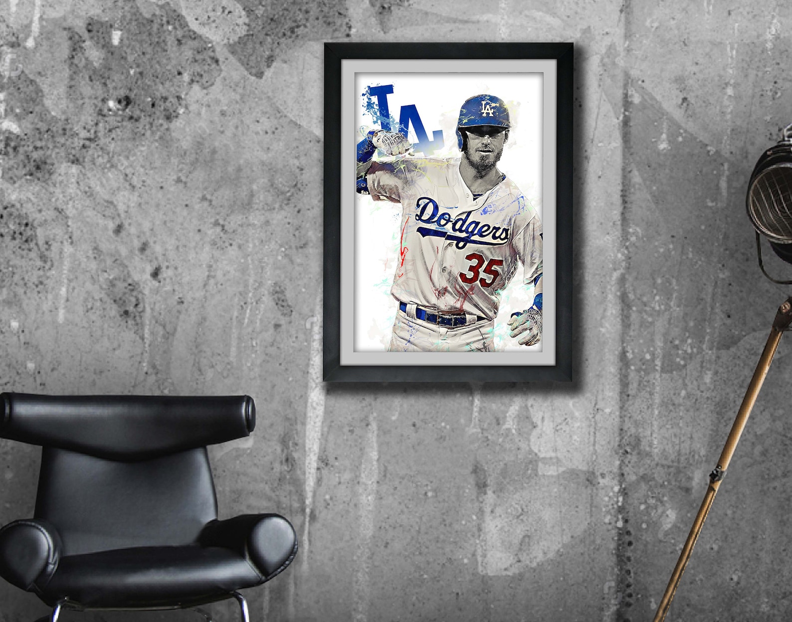 Cody Bellinger Poster Los Angeles Dodgers Canvas Print Etsy