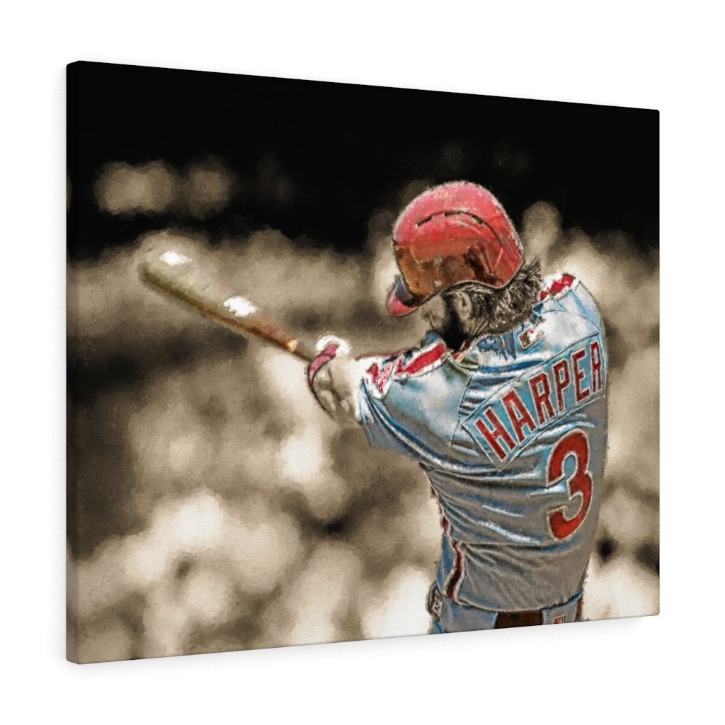 Bryce Harper Canvas Print - Philadelphia Phillies - Wall Art
