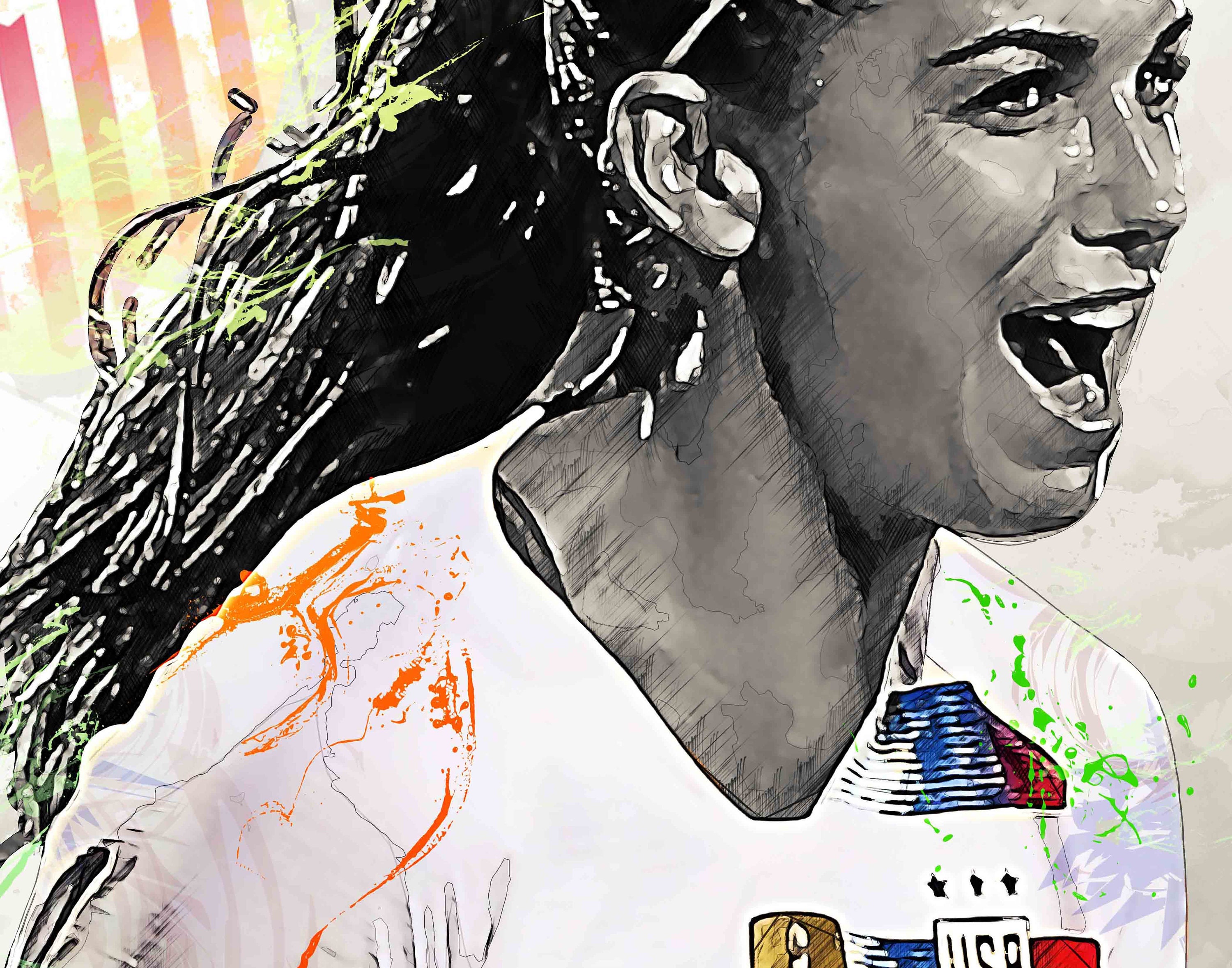 Alex Morgan Poster US Soccer Canvas Print Wall Art | Etsy