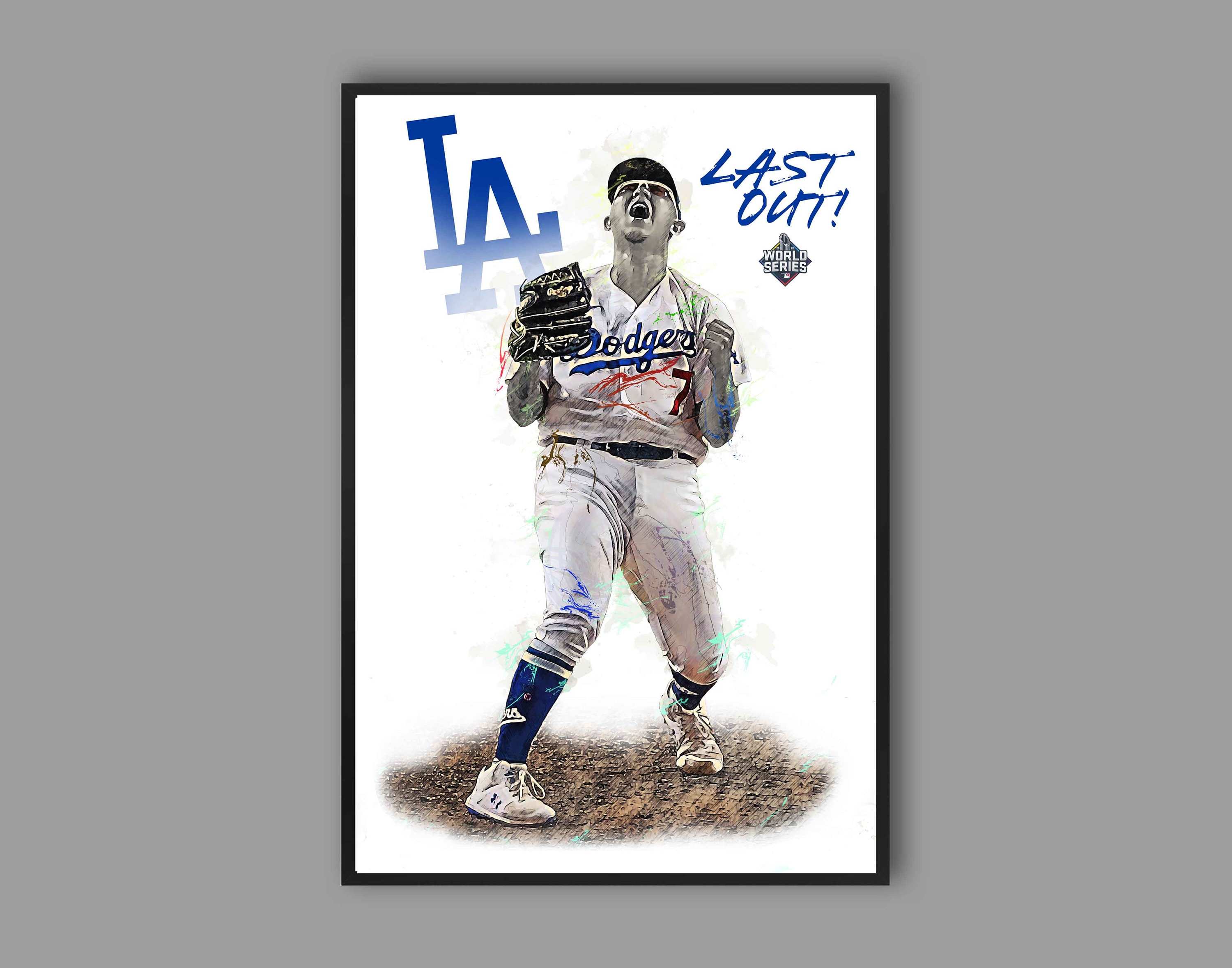 Julio Urias Poster World Series Los Angeles Dodgers Canvas 