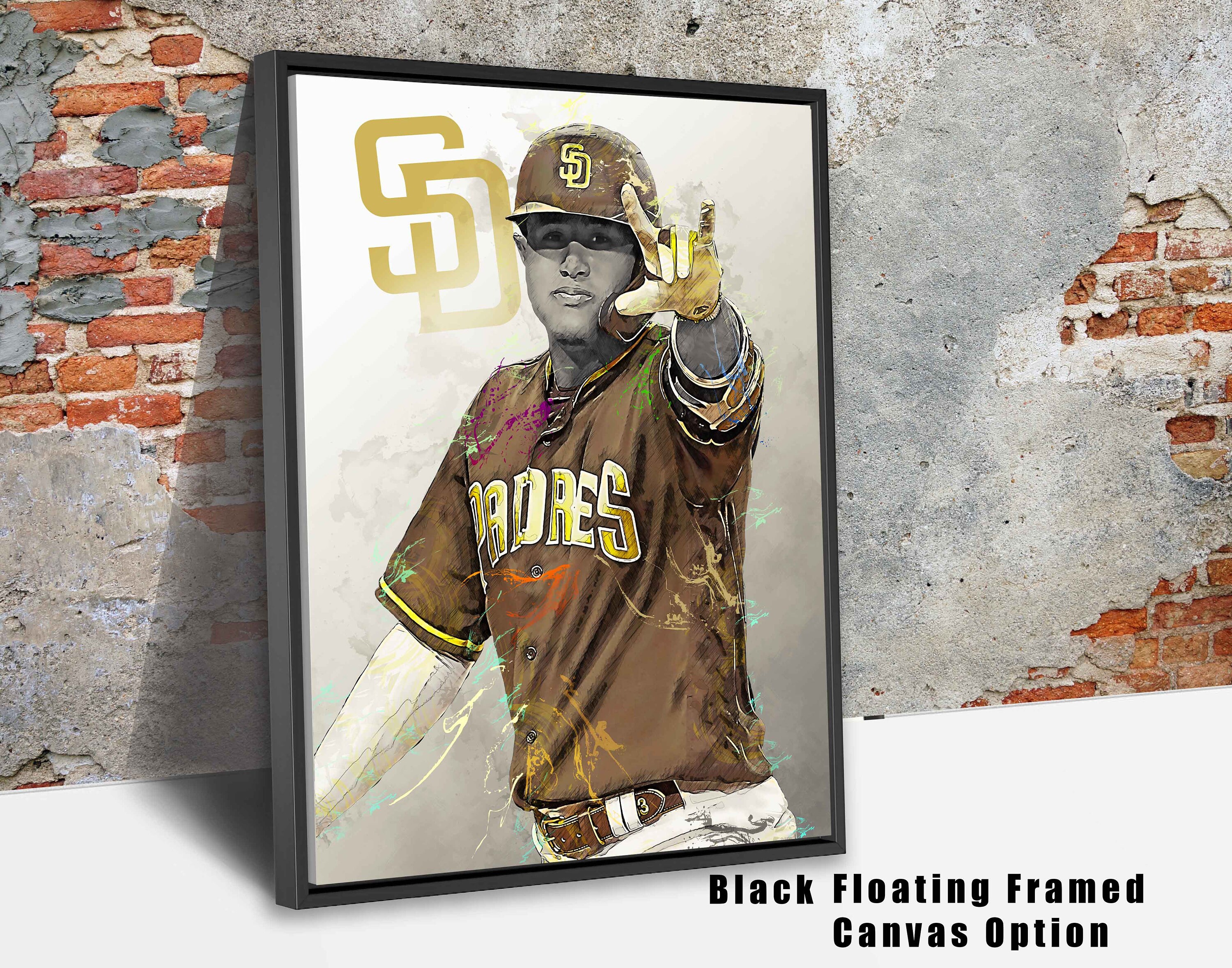 Trends International Mlb San Diego Padres - Manny Machado 22 Framed Wall  Poster Prints White Framed Version 22.375 X 34 : Target