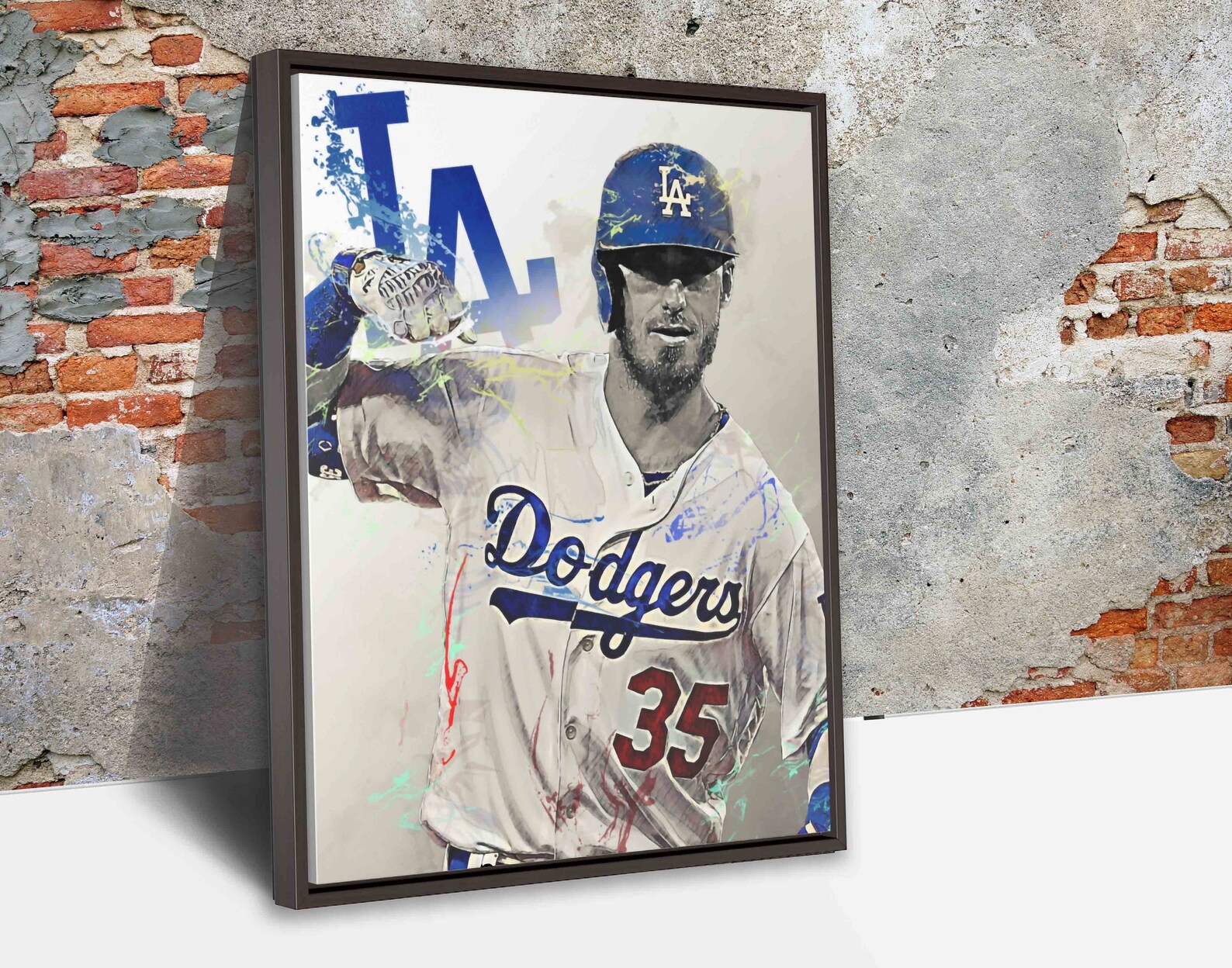 Cody Bellinger Poster Los Angeles Dodgers Canvas Print Etsy