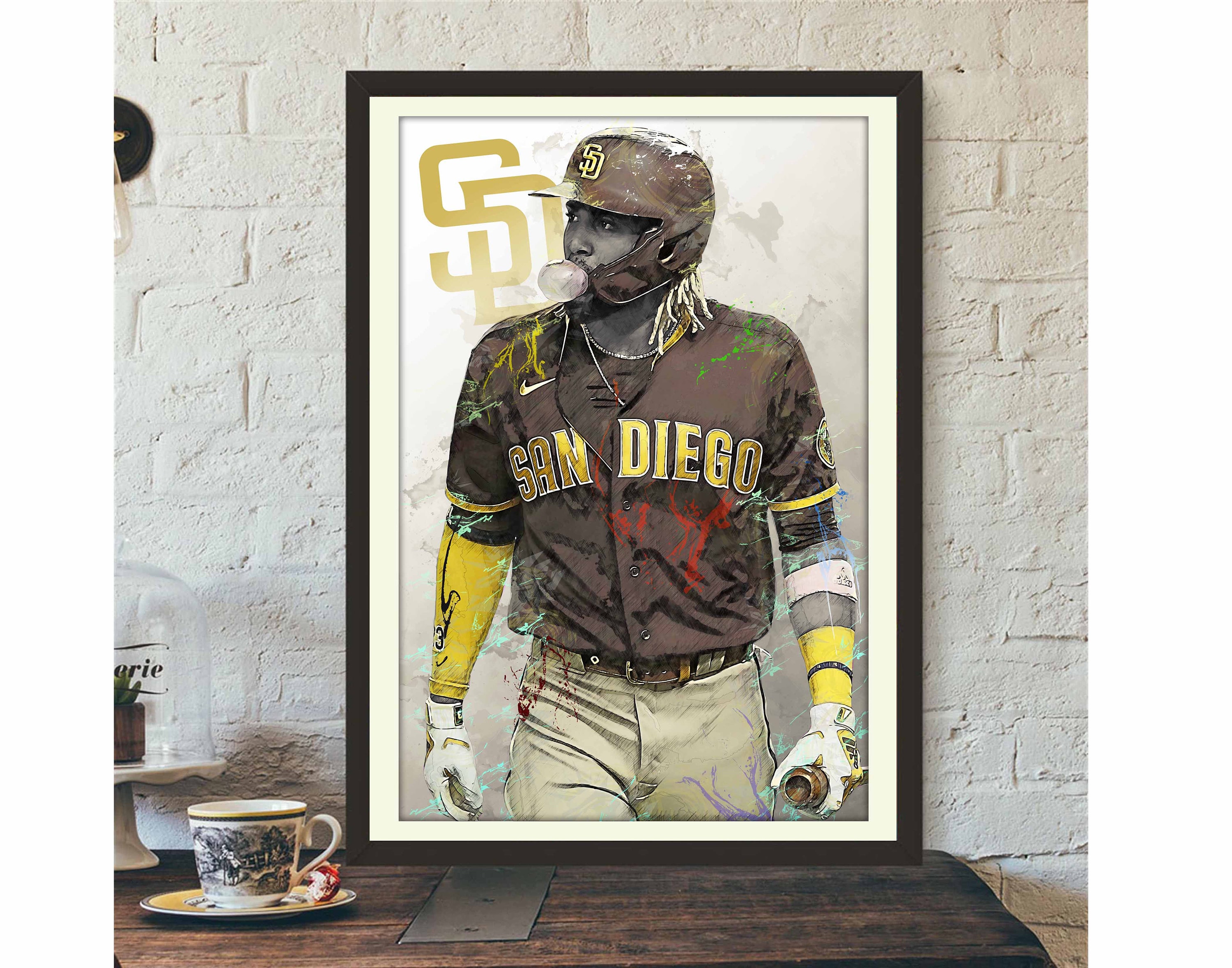 Fernando Tatis Jr. San Diego Padres Poster Print, Baseball Player, Real  Player, Fernando Tatis Decor, Canvas Art, Posters for Wall SIZE 24''x32