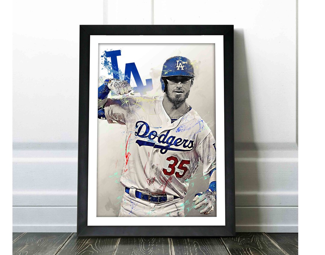 Cody Bellinger Poster Los Angeles Dodgers Canvas Print, Wall Art