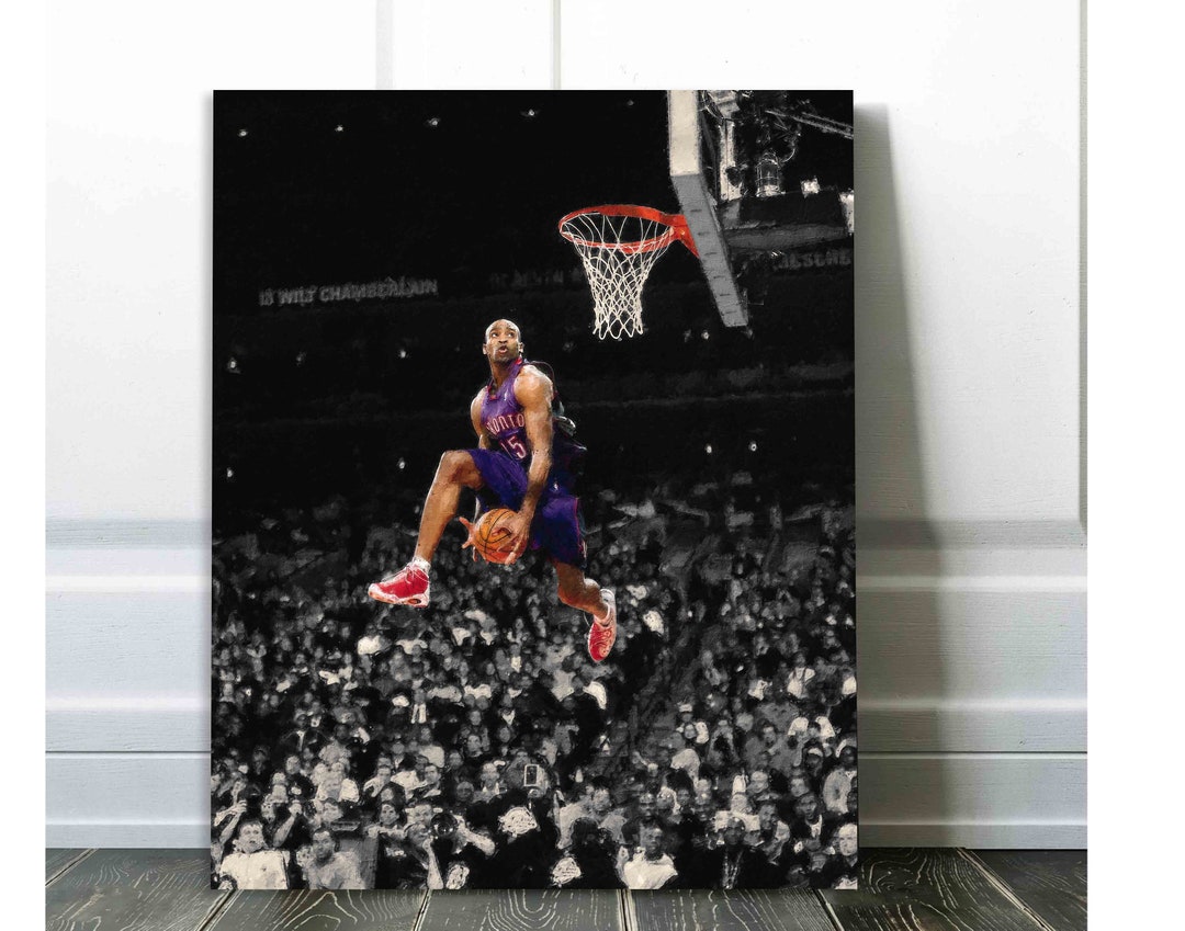 Vince Carter Canvas Print Toronto Raptors Wall Art, Sports Art Print