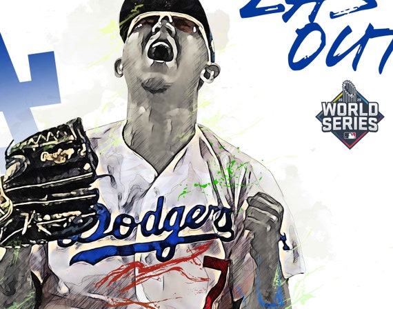 Julio Urias Poster World Series Los Angeles Dodgers Canvas 