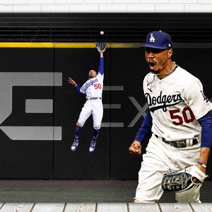 Mookie Betts Canvas Print - Los Angeles Dodgers - Wall Art, Sports Art Print, Kids Decor, Man Cave, Canvas Art, Gift, Baseball Poster